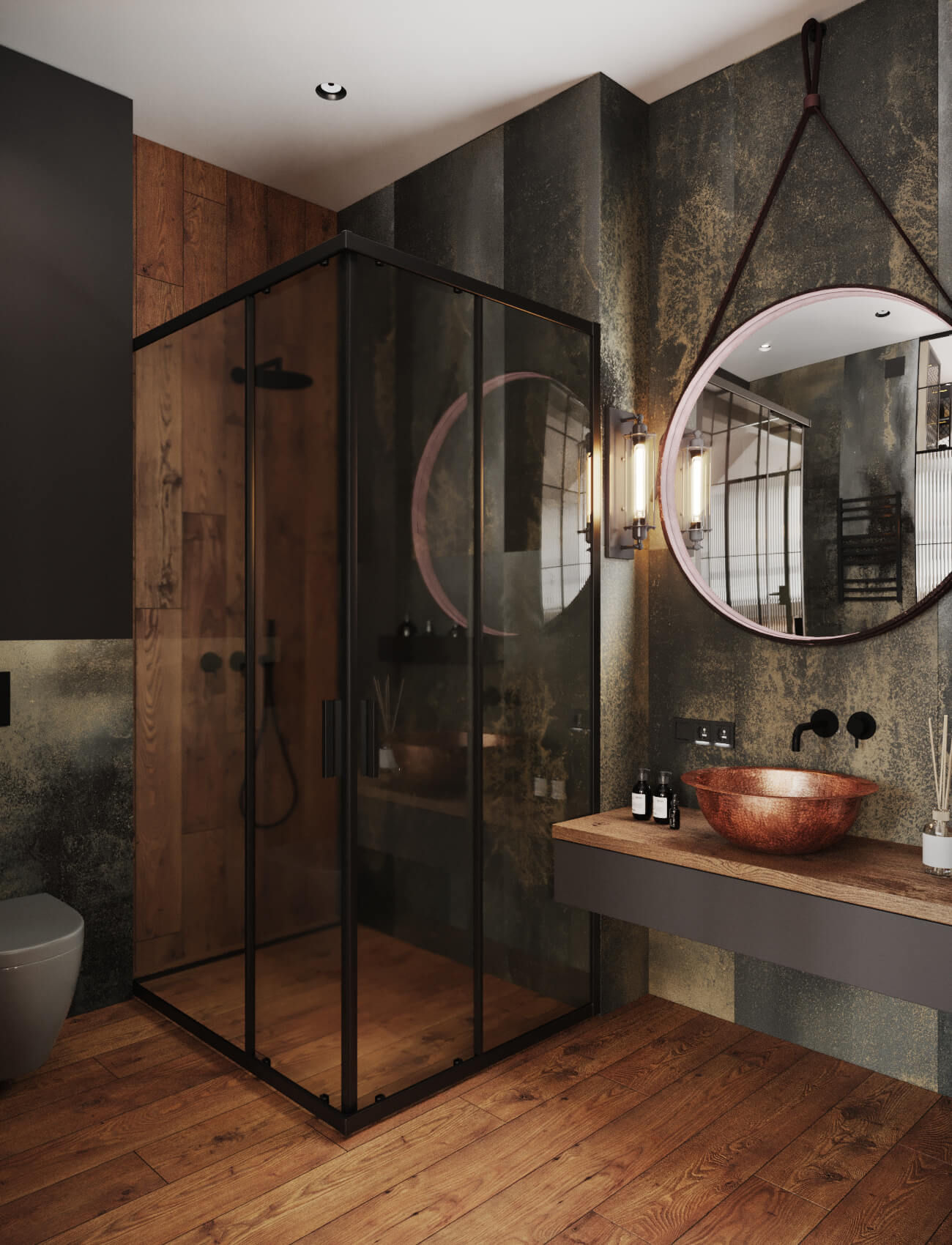 санвузол у стилі лофт